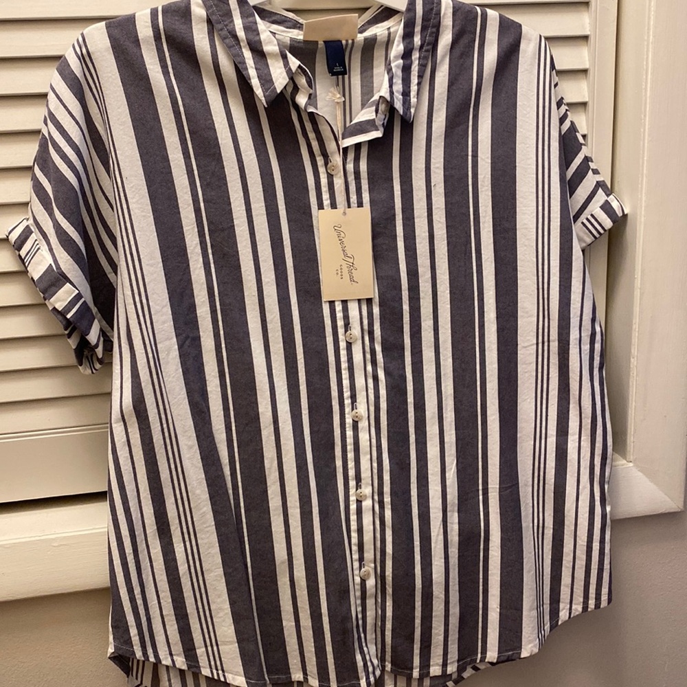 Short sleeved button down shirt